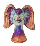 Handmade Raku Pottery Angel in a Box by Raku Potteryworks