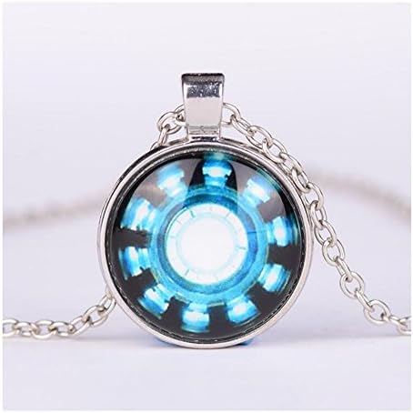 Bronze Silver Chain Anime Jewelry Glass Dome Cabochon Pendant Necklace 13