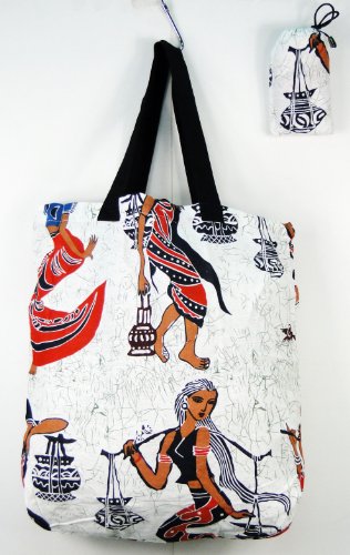 Trendy Linen Shopping Tote Bag - Village Girls - black friday deal