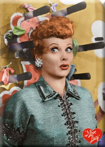 I Love Lucy - Lucy with Knives Refrigerator Magnet