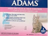 Adams Spot On Flea & Tick Control for Cats & Kittens Under 5lbs.