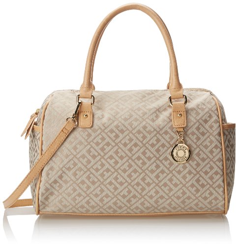 Tommy Hilfiger Tommy Club Satchel Jacquard Top Handle Bag