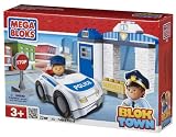 Mega Bloks Blok Town Police Patrol Buildable Playset