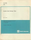 Sandia Solar Energy Titles