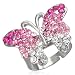 The Stainless Steel Jewellery Shop -Free Size Fashion Rhinestone Water Lily Flower Ring