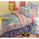 Tweety Tropical Sunrise Twin Bedskirt