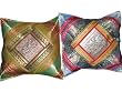2 Ethnic Vintage Silk Sari Shabby Chic Cushion Covers Toss Pillow
