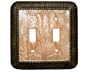 Opalescent DECORATIVE Double SWITCHPLATE COVER