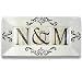 Personalized Initials Wedding or Anniversary Keepsake Platter, 15" x 8"