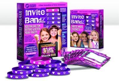Invite Bandz 8 Bands Invitation Online Fun &amp; Thanks you All in one Princess Bands by Marked Private