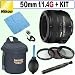 Nikon 50mm f/1.4G SIC SW Prime Nikkor Autofocus Lens + Deluxe Accessory Kit