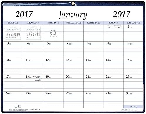 2017 Refrigerator Magnetic Calendar