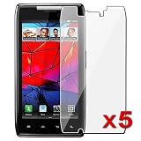 5 x Reusable Screen Protector Shields for Motorola Droid RAZR XT910