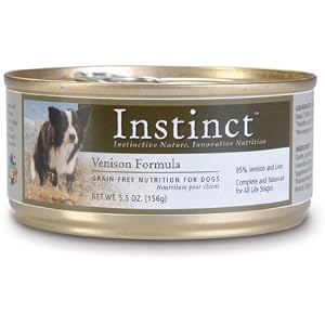 Instinct Canned Dog Food, Venison, 5.5 oz. by 