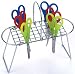 Armada Art 03002 Stainless Wire Scissor Rack - Holds 50 Pairs of Children's Scissors
