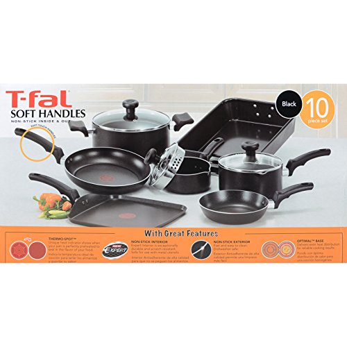 Cheap Price TFal (Tefal) Soft Handle 10 Piece Thermo Spot Cookware Set