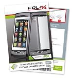 FoliX FX-MIRROR Stylish screen protector for Samsung Wave S8500 / S-8500 - Fully mirrored screen protection!