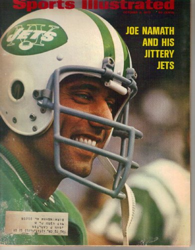Sports Illustrated Magazine October 9, 1972 cover Joe Namath of New York Jets