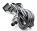 RiteAV - Universal Replacement Power Cord 6ft for Printers & Gaming Systems (Nema 1-15p to C7)