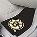 FANMATS 10496 Boston Bruins Front 2-Piece Team Logo Carpet Car Mat Set, Front Row Automotive Floor Mats, Non-Slip Backing, Team Colors