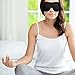 Sleep Mask with Carry Pouch & Earplugs - Contoured Eye Mask for Travel, Migraines & Meditation