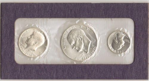 1776-1976 3 PIECE BICENTENNIAL SILVER SET
