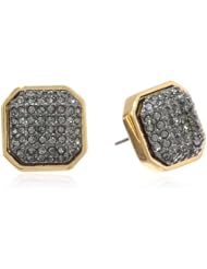 Juicy Couture Pave Octagon Stud Earrings