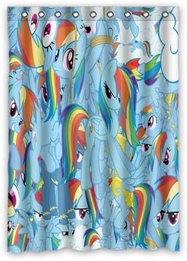 Personalized Custom Cartoon My Little Pony Window Curtain / Drapery / Panels / Treatment Thermal Insulated Blackout Window Curtains 52 "x 72" Inch Home Decoration