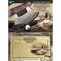 Alaska ULU Knife Cultured Moose Antler Handle w/DVD