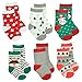 Gertex Baby First Christmas Holiday Socks Gift Box 6 Pack (Pack A)