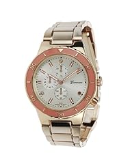 GP by Brinley Co. Womens Polished Color Pop Polished Link Watch