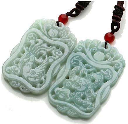Natural Jadeite Jade Couple Pendant Necklace (Grade A Jade) Price For Pair