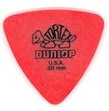 Dunlop 431P.50  Tortex&reg; Triangle, Red, .50mm, 6/Player's Pack