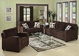 IMAGE OF New 3Pc Contemporary Modern Fabric Sofa Set #AC-MATTHEW