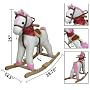 New Plush Pink Girls Rocking Horse With Sound Toy Holiday Gift