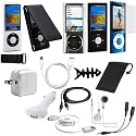 **15-Item SUPER ACCESSORY BUNDLE ** for Apple iPod Nano 5G 5th Gen Generation 8GB 16GB