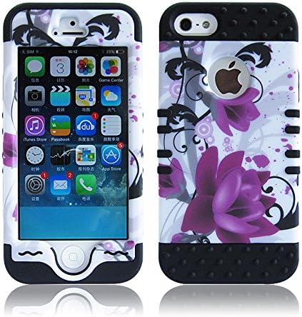 5S Case,5S Cover,iPhone 5 Back Case,5s Cases for Women,iPhone 5 Cover,Ezydigital Carryberry Fashion 001 Style 3 in 1 Case Back Cover for iPhone 5 5G 5S