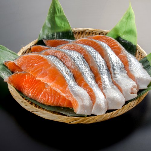 【小針水産】 銀鮭(サケ) 切り身 大切り(1パック10切入り)