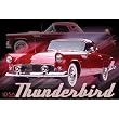 (24x36) Ford Thunderbird (Red, 1956) Art Poster Print