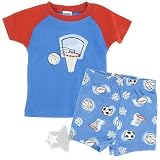 Little Me Sports Cotton Shorty Pajamas for Infant Boys