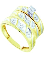 0.11CT DIAMOND TRIO SET