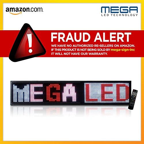 LED Signs 52" X 19" Tri-color Bright Digital Programmable Scrolling Message Display / Business Tools