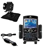 Motorola MOTO Q Global Auto Bean Bag Dash Holder with Car Charger - Uses Gomadic TipExchange