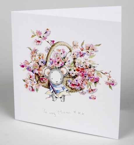 Dan's Mouse Mum Handcrafted Mother's Day Card