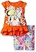 Disney Little Girls' Toddler Minnie Mouse Bike Short Set, Orange, 2T