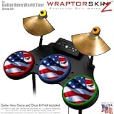 Ole Glory Skin by WraptorSkinz fits Guitar Hero 4 World Tour Drum Set for N ....