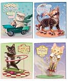Inkology Cat Tales 2-Pocket Portfolio, Assorted Designs (665-7)