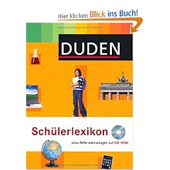 Duden Sch�lerlexikon: plus Referatemanager auf CD-ROM