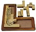 Handmade Indian L-Shape Board Snake Jigsaw Puzzle Game - Brain Treasure Wooden Toy Game -7 x 7 x 0.5 Inches RS.324.00