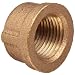 Brass Pipe Fitting, Class 125, Cap, NPT Female